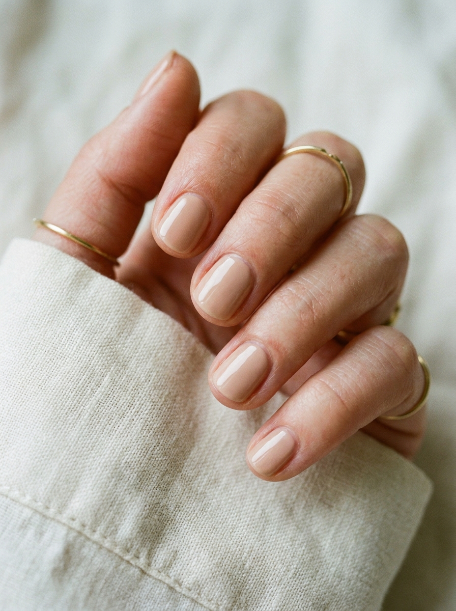 Short Nude Nägel als Nude Nägel Inspiration 2026
